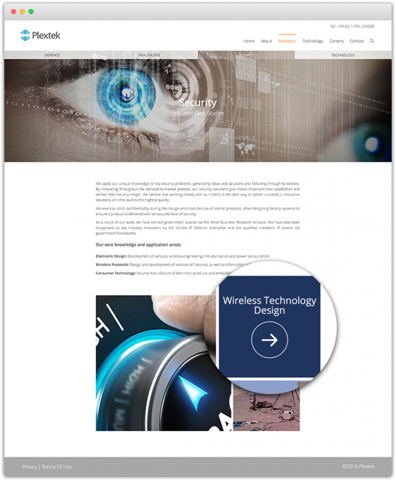 Plextek Case study security details