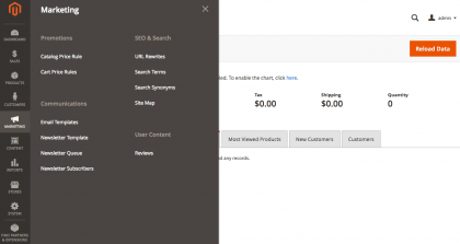 Magento2Dashboard Magento 2 Dashboard marketing