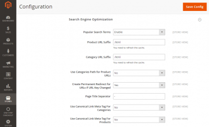 Magento 2 Canonical Meta Tags