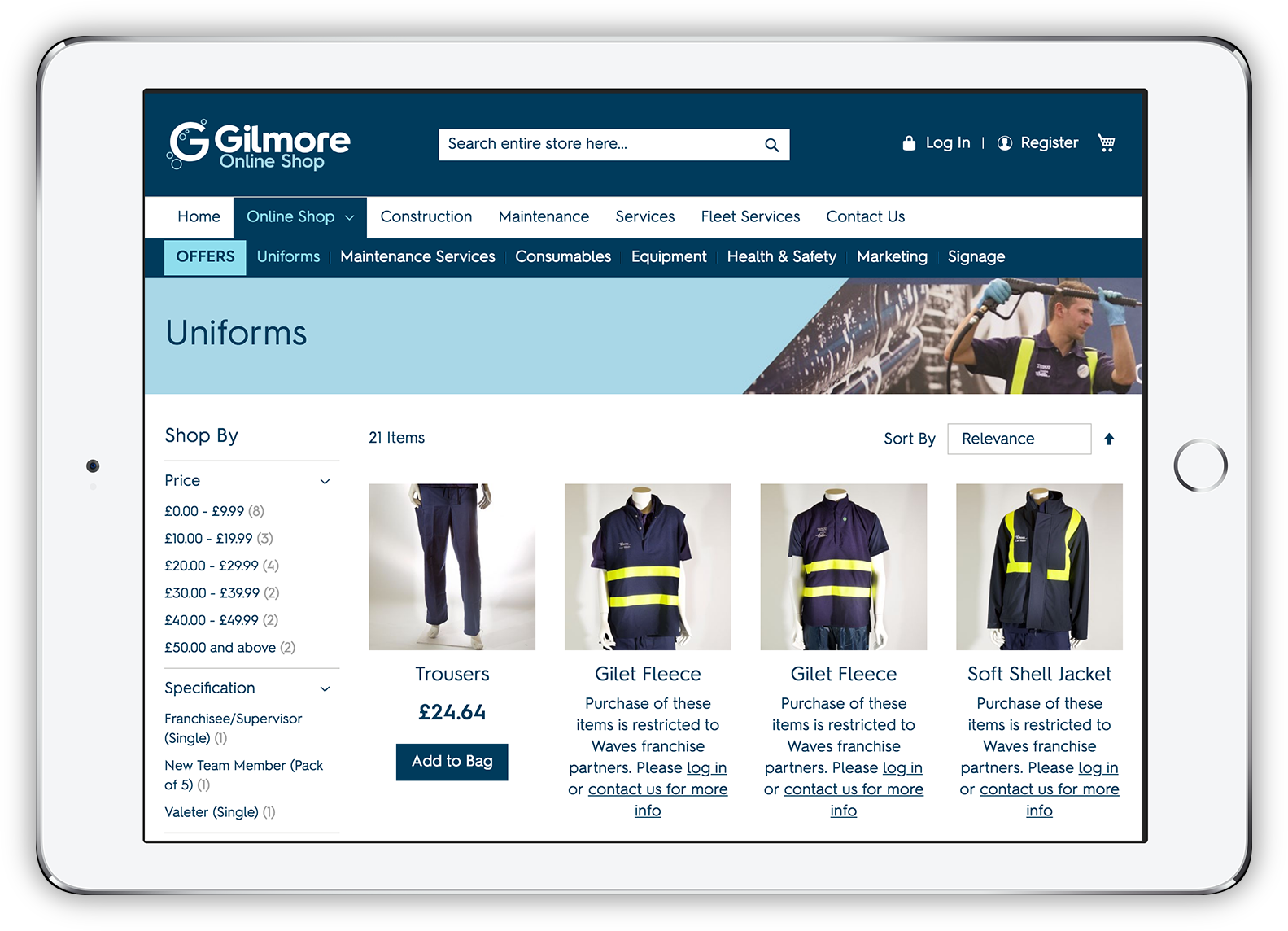 Gilmore Consultancy product listings