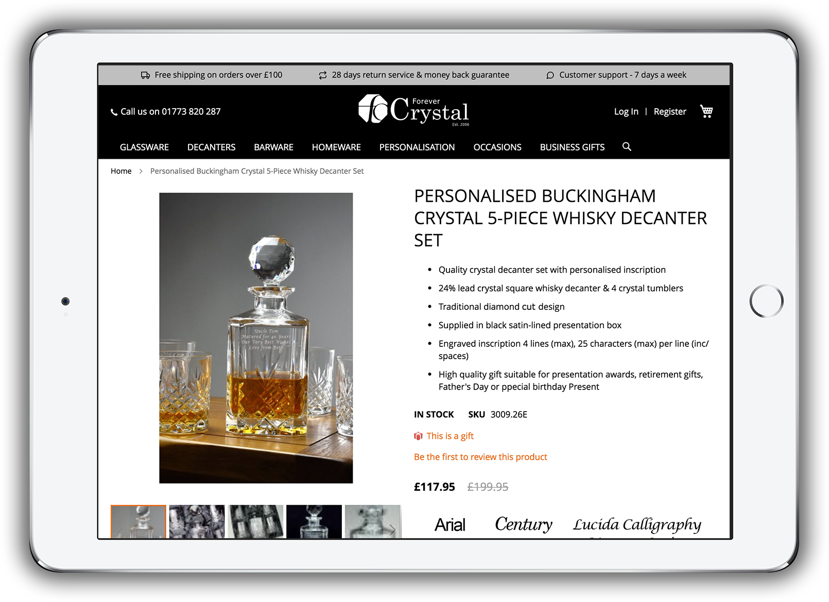 Forever Crystal - Personalisation