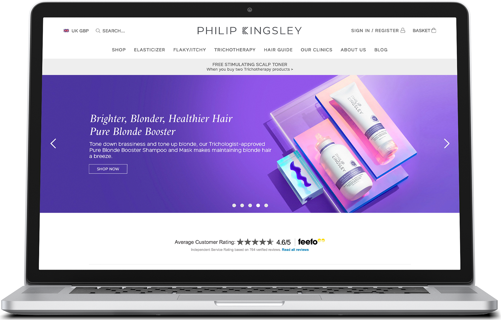 Philip Kingsley Case Study desktop