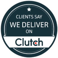 UK’s Leading Magento Agency 2buy1click -Clutch we deliver badge